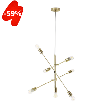 Lampa wisząca Lily 7 kloszy światła E27