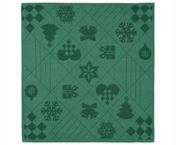 Zestaw serwetek Natale 4 szt. 45x45 cm – elegancja na świąteczny stół!